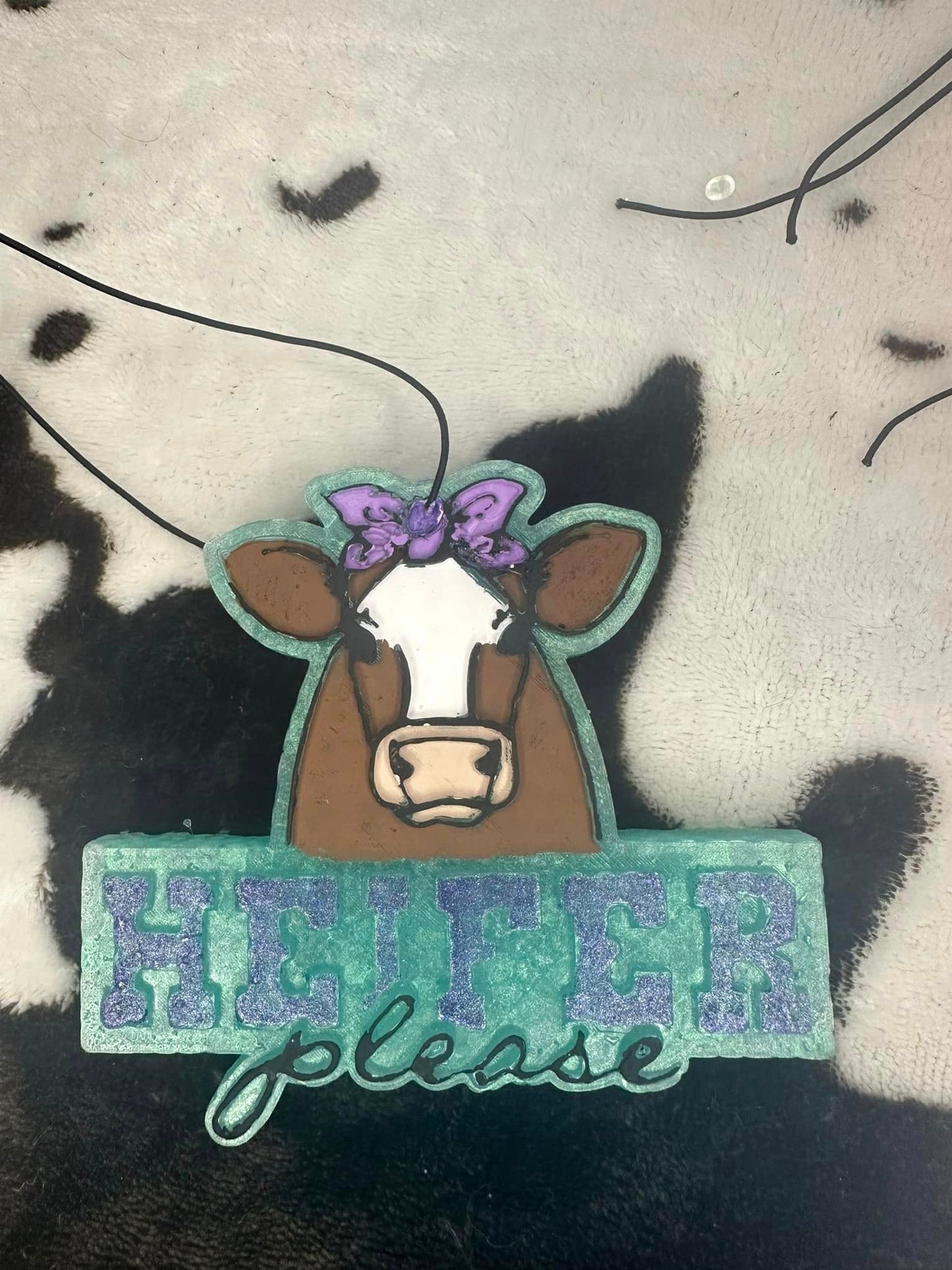 Cow Car Freshie