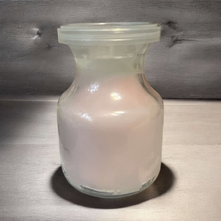 Milk Glass Candle